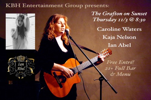 Caroline Waters LIVE at The Grafton on Sunset